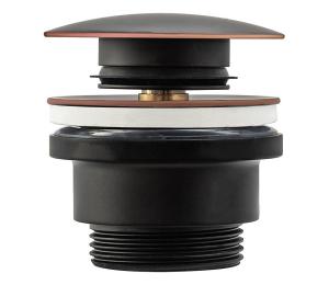 REA-A5218 - Výpusť do umývadla CLICK-CLACK, priemer 6,4 cm, čierna REA-A5218