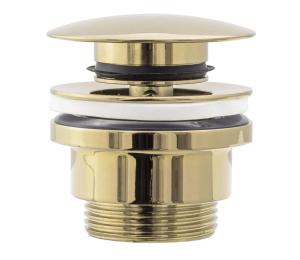 REA-A2360 - Umývadlová výpusť CLICK-CLACK, priemer 6,4 cm, zlatá REA-A2360