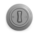 lap - Retro tlačidlo so sivým rámčekom KA0052+KA0102