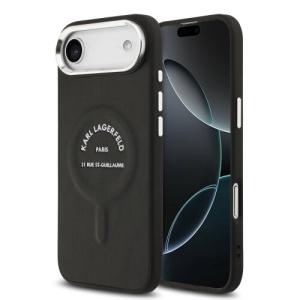Karl Lagerfeld PU RSG Logo MagSafe Zadní Kryt pro iPhone Air Black