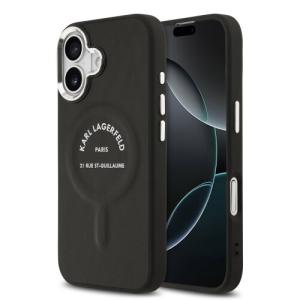 Karl Lagerfeld PU RSG Logo MagSafe Zadní Kryt pro iPhone 17 Black