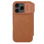 Nillkin Qin Book PRO Pouzdro pro Apple iPhone 17 Pro Brown