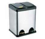 UTC Odpadkový kôš na triedený odpad 16 l čierny/nerez 270231
