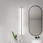 Helestra LED zrkadlo svetlo LOOM, dĺžka 90 cm, chróm, IP44