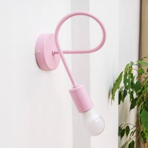 Nástenné svetlo Oxford, ružové, kov, E27