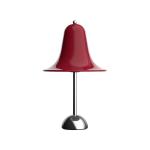 VERPAN stolová lampa Pantop, čerešňovo červená, výška 23 cm, kov