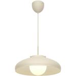 Závesné svietidlo Latif, béžová farba, Ø 40 cm, mosadz