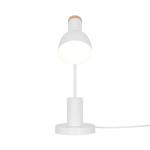 Stolová lampa Devone, biela, výška 43 cm, kov