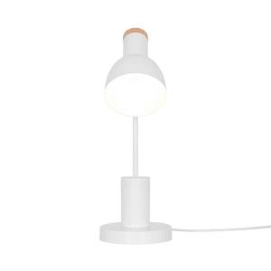 Stolová lampa Devone, biela, výška 43 cm, kov