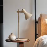 It`s about RoMi stolová lampa Stavanger, béžová, výška 51 cm