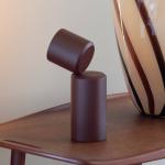 It`s about RoMi LED stolná lampa Milan, tmavočervená, 19 cm