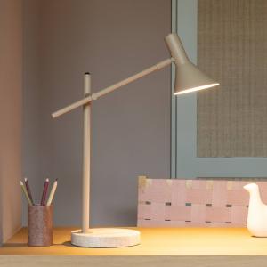 It`s about RoMi stolová lampa Izmir, piesková farba, výška 59 cm