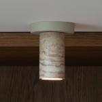 It`s about RoMi Stropné svietidlo Tivoli, piesková farba, výška 15 cm