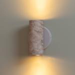 It`s about RoMi Nástenné svetlo Tivoli, piesková farba, zástrčka, 17 cm