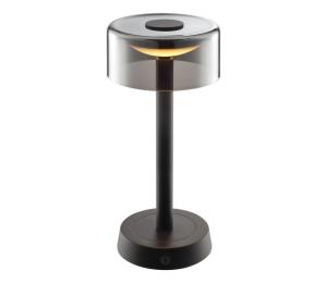 Brilliant - LED stmievateľná nabíjateľná dotyková stolná lampa RAZOR LED/2,5W/5V 2700K IP44 čierna G60255/06