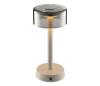 Brilliant - RAZOR dotyková stolná LED lampa, stmievateľná a nabíjateľná, LED/2,5W/5V 2700K IP44 sivá G60255/09