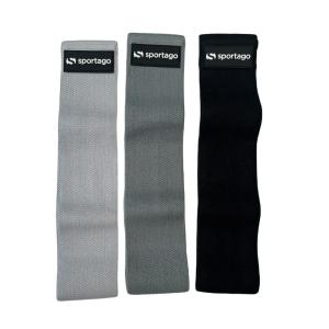 Sportago Hip Band set 3v1 textilných odporových gúm