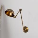 Nástenné svetlo Sivani 6239, starý mosadz, nastaviteľné, E27