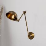 Nástenné svetlo Sivani 6239, starý mosadz, nastaviteľné, E27