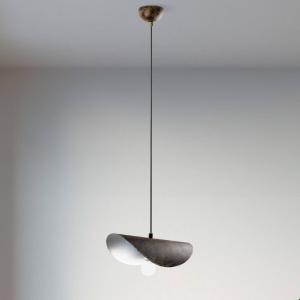 Závesné svietidlo Eger, 1-pl. antik hnedé, kov, E27