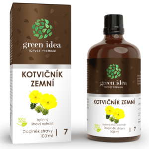 GREEN IDEA Kotvičník zemný bylinný liehový extrakt kvapky 50 ml