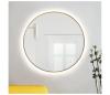 Baltica Design - LED zrkadlo s podsvietením BRIGHT 15W/230V 4500K priemer 90 cm IP65 zlaté Bright 90 Golden neutral