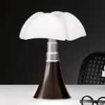 Martinelli Luce Pipistrello LED stolová lampa, hnedá, stmievateľné.