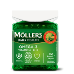 MOLLER´S Möller´s Omega3 daily health rybí olej 112 kapsúl