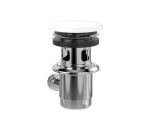 Villeroy & Boch 68100001 - Výpusť do umývadla, biela/lesklý chróm 68100001