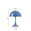 Louis Poulsen Akumulátorová lampa Panthella PORTABLE 250 indigovo modrá