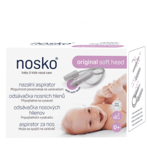 NOSKO Odsávačka hlienov original s mäkkou hlavicou pripojiteľná k vysávaču 1 ks