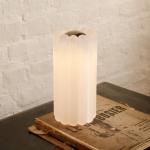 Tom Dixon stolová LED lampa Press, matné sklo, výška 24 cm