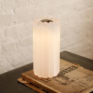 Tom Dixon stolová LED lampa Press, matné sklo, výška 24 cm