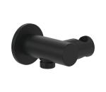 Villeroy & Boch TVC000462000K5 - Držiak sprchy s vývodom, matná čierna TVC000462000K5