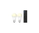 SADA 2x LED Stmievateľná žiarovka A60 E27/9W/230V 2700K Wi-Fi + DO - WiZ 4897104950234