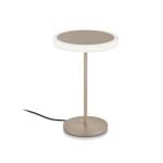 stolová LED lampa Tilda, piesková metalíza, ovládanie gestami