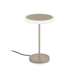 stolová LED lampa Tilda, piesková metalíza, ovládanie gestami