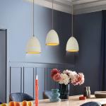 Schöner Wohnen závesné svietidlo Traventa, 3-pl., béžová, E27