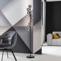 Schöner Wohnen stojacia lampa Dubai, dymové sklo, 9-pl., G9