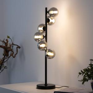 Schöner Wohnen stolová lampa Dubai, dymové sklo, 6-pl., G9