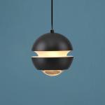 SCHÖNER WOHNEN LED závesné svietidlo Lini, čierne, 1-pl., 3 000 K