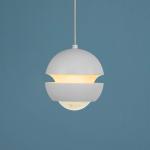 SCHÖNER WOHNEN LED závesné svietidlo Lini, biele, 1-pl., 3 000 K