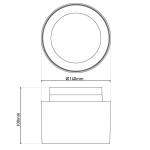 LED stropné bodové svetlá Trimes, Ø 14 cm, čierny, CCT, step-stmievateľné