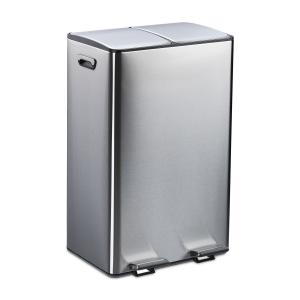 Odpadkový kôš 2x30L RD51208, strieborná