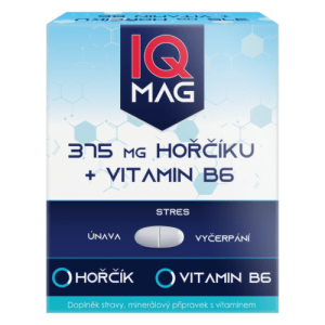 IQ MAQ horčik 375 mg + vitamín B6 šumivé tablety 20 tabliet