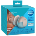 CANPOL BABIES Odsávačka mlieka double smartsense elektrická, dvojitá do podprsenky 2 ks
