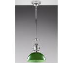Jupiter 2071 - Luster na tyči PLATINO 1xE27/15W/230V zelená/lesklý chróm 2071