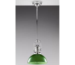 Jupiter 2071 - Luster na tyči PLATINO 1xE27/15W/230V zelená/lesklý chróm 2071