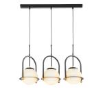 Jupiter 1916 - Luster na lanku ROSSO 3xE27/15W/230V čierna 1916