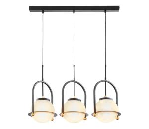 Jupiter 1916 - Luster na lanku ROSSO 3xE27/15W/230V čierna 1916